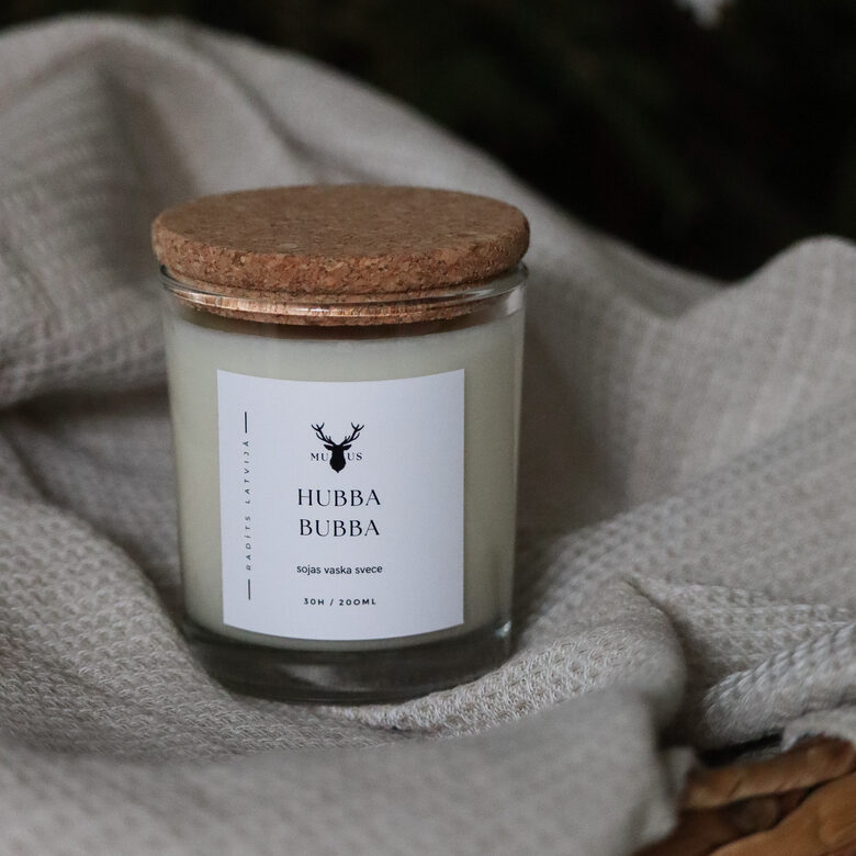 Aromātiska sojas vaska svece Hubba Bubba